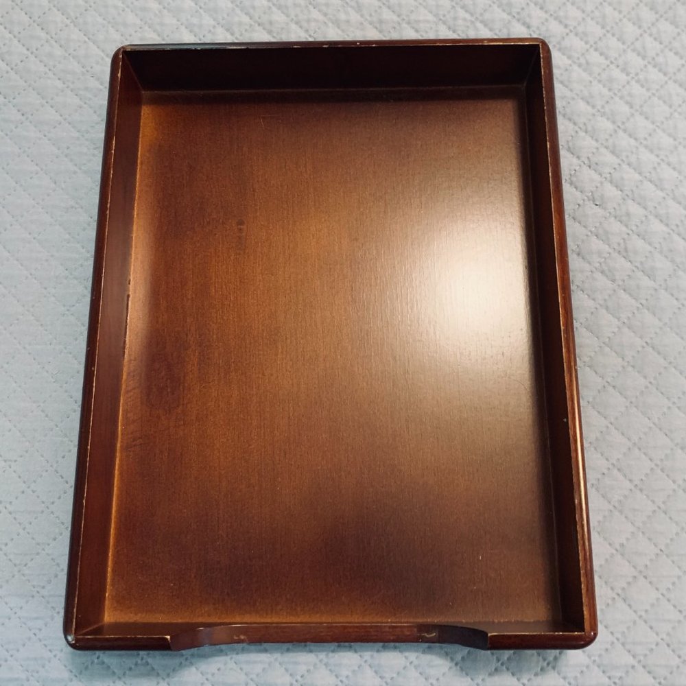 Pair of  Wooden "In" Boxes